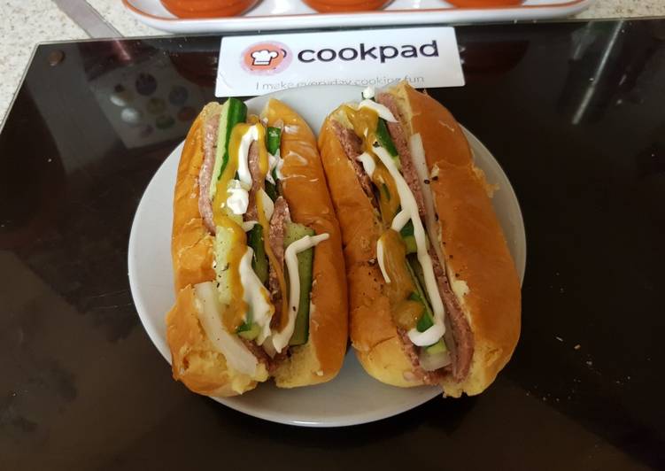 Easiest Way to Make Appetizing My Hot Dog Bun Sandwich.๐