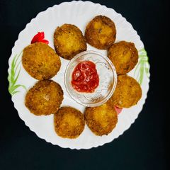 A picture of Mushroom cutlets.