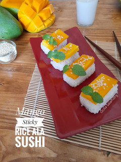 Foto resep Mango Sticky Rice Ala Sushi