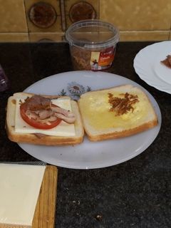 Una foto de Sándwich de bacon, en base a la receta de Marta Alvin