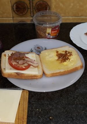 Una foto de Sándwich de bacon, en base a la receta de Marta Alvin