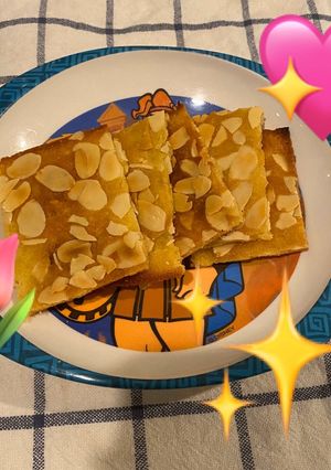 รูปของ Sliced Almond Cookie✨🌷🌈🍪สูตรลดน้ำตาลลง วัตถุดิบน้อย ทำง่ายมาก