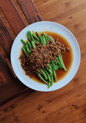 Foto resep Buncis siram daging cincang