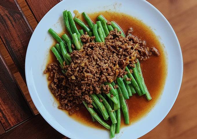 Resep Buncis Siram Daging Cincang Oleh Dita Eka Septiawati Cookpad