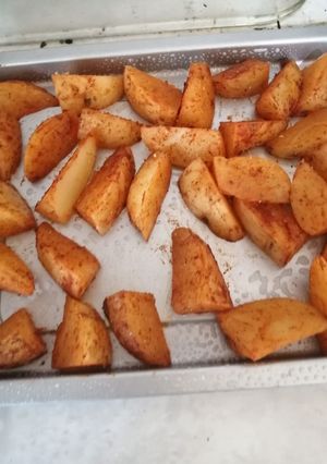 Una foto de Papas "fritas" al horno