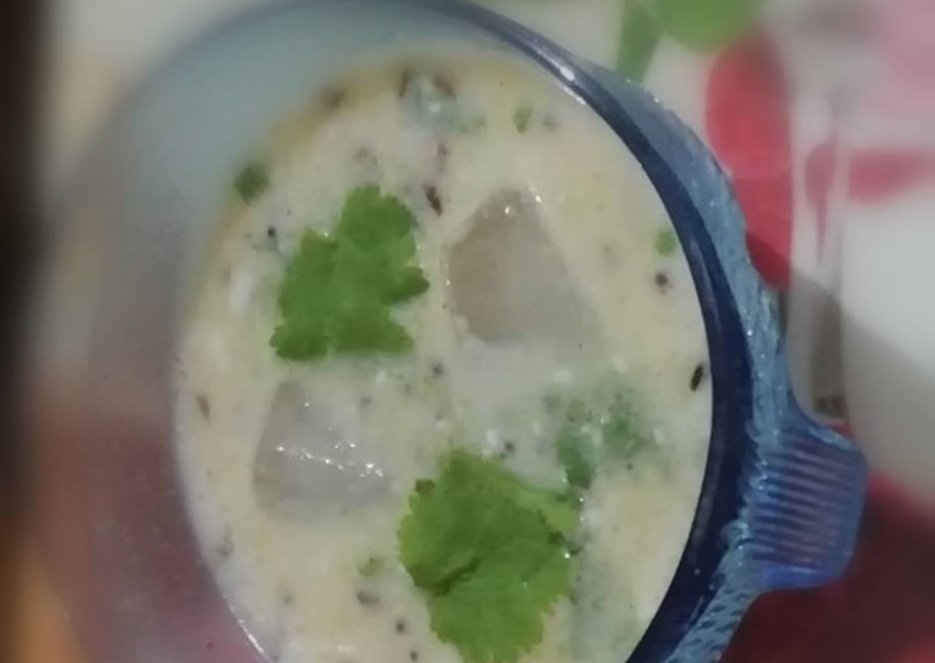 Bottle gourds' condiment of yogurt