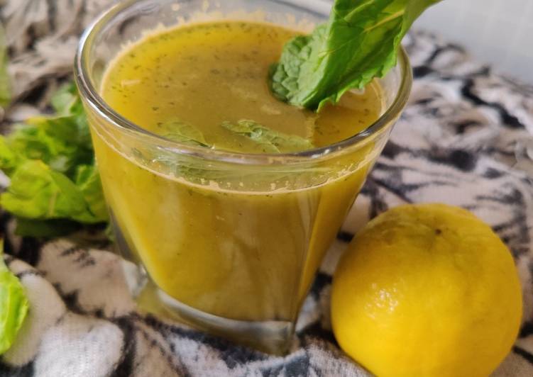 Recipe of Super Quick Homemade Mint oranges juice