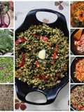 Knol khol leaves and Red masoor dal sabzi
