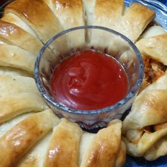 A picture of Chicken bread.