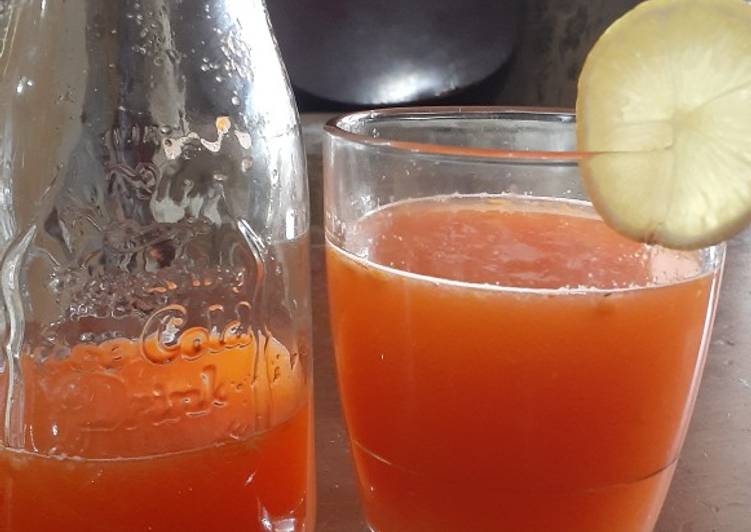 Langkah Mudah untuk Menyiapkan Jus Wortel Tomat lemon Anti Gagal