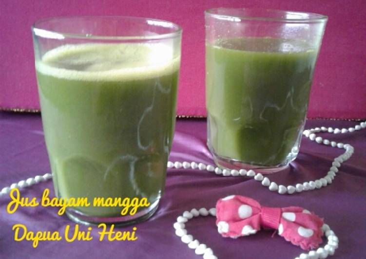 Jus bayam mangga ๐น