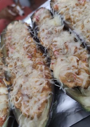 Una foto de Berenjenas rellenas