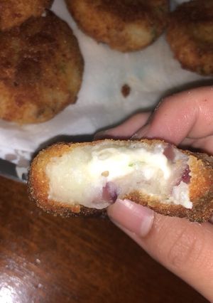 صورة لوصفة عجيجات البطاطا بالجبن 🧀