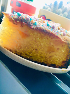 Una foto de 🥧BUDÍN🥧EXTRA SUAVE CON 🍑DURAZNOS🍑 EN ALMÍBAR🍑