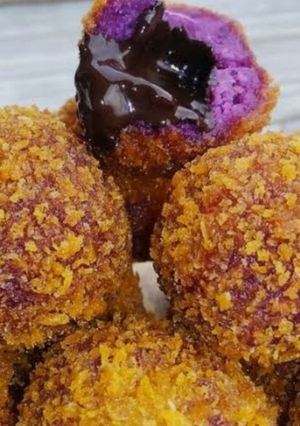 Foto resep Hal. 2 Bola Ubi Ungu Coklat lumerr