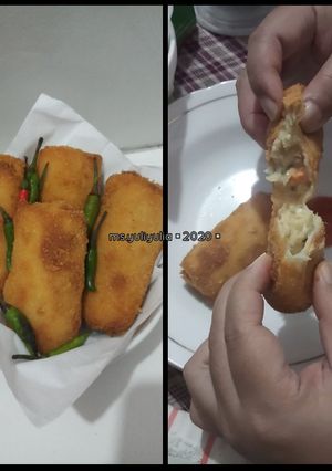 Foto resep Risoles ragout ayam + macaroni garing diluar, lembut didalam