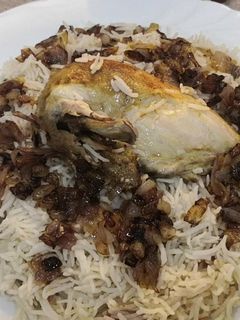 صورة لوصفة رز مندي دجاج اسهل منها مافي ولذيذه 🐔🍃