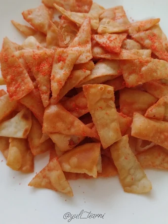 Langkah Gampang Membikin Resep  Pangsit Goreng Bumbu Jagung Bakar yang Enak Banget, Enak Banget