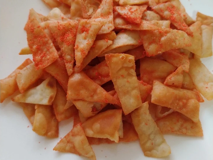 Langkah Gampang Membikin Resep  Pangsit Goreng Bumbu Jagung Bakar yang Enak Banget, Enak Banget