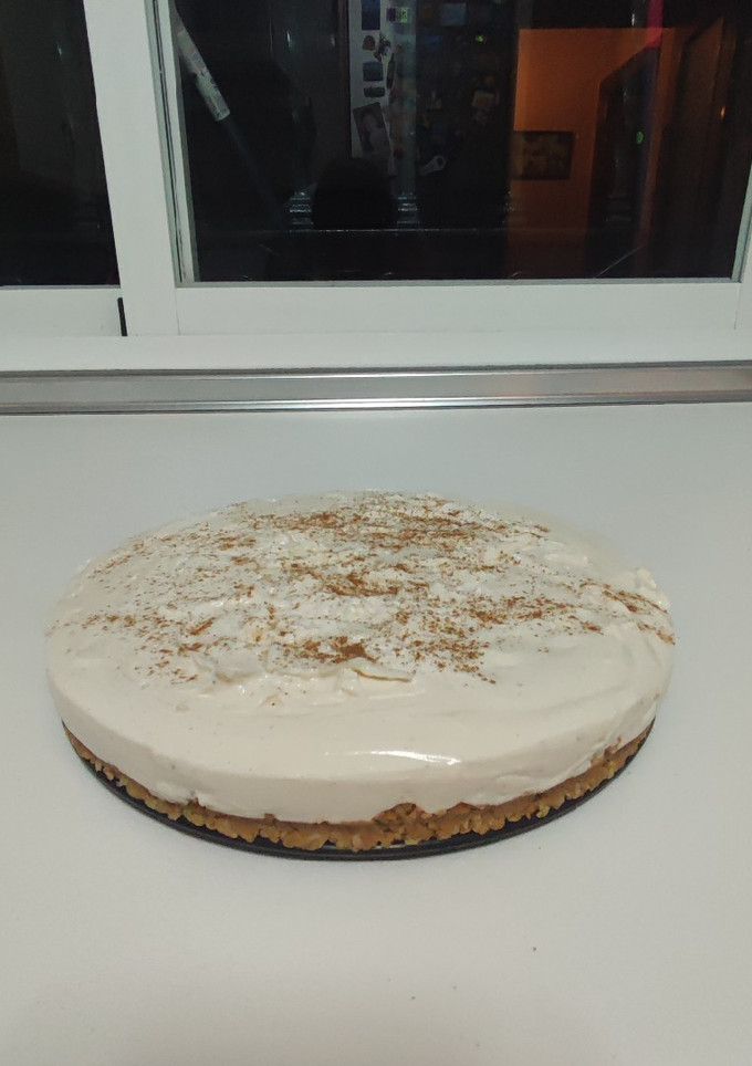 Una foto de Tarta de queso. Muy sana, rica, rápida y con pocos ingredientes