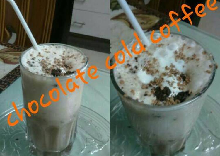 Simple Way to Make Any-night-of-the-week Chocolate cold coffee#summers