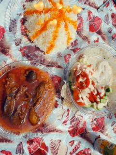 عکسی از دستور قیمه بادمجون من