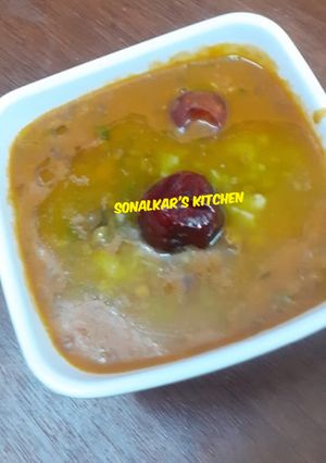 A picture of Buttery Nagauri Dal With Zeera Rice.