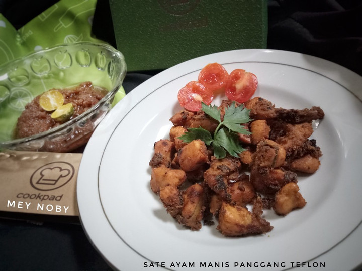 Resep Sate ayam manis panggang teflon plus sambal kacang Bahan Sederhana