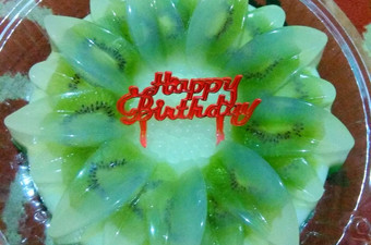 Resep Puding Ultah Kiwi 3 lapis Sederhana Dan Enak