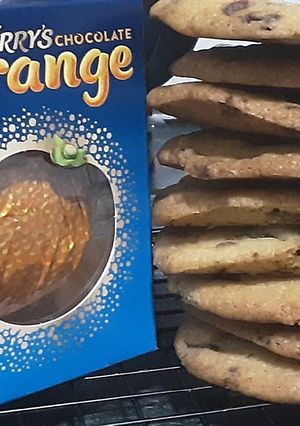 A picture of Terry's Chocolate Orange Cookies.