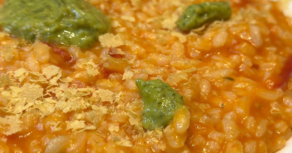 Vegan Risotto With Cherry Tomatoes And Pesto Recipe By Mari B.