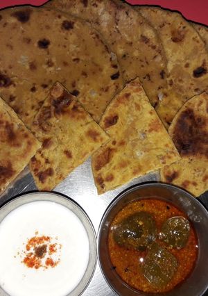 A picture of Leftover Dal ke Parathe.