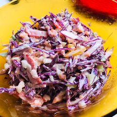 A picture of Red Cabbage Coleslaw.