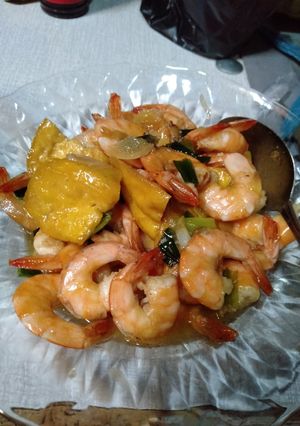 Foto resep Tumis udang tahu