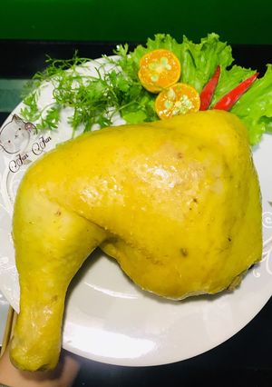Hình của món Gà tắm nước sôi 🐔😂.