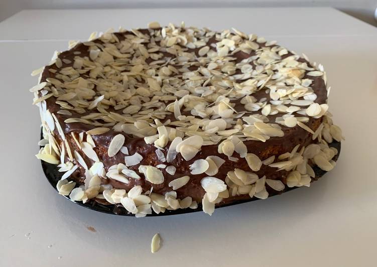 Tarta de chocolate y flanin