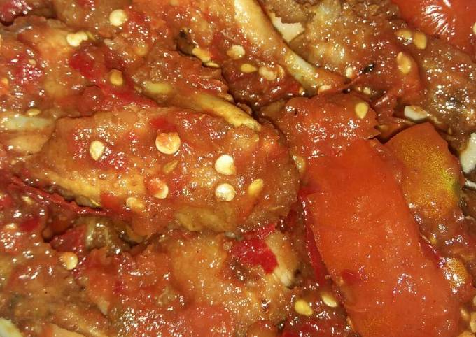 Ayam penyet sambal korek