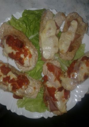 Una foto de Milanesas napolitana de berenjenas