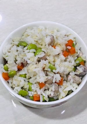 Foto resep Nasi organik,beras coklat & edamame