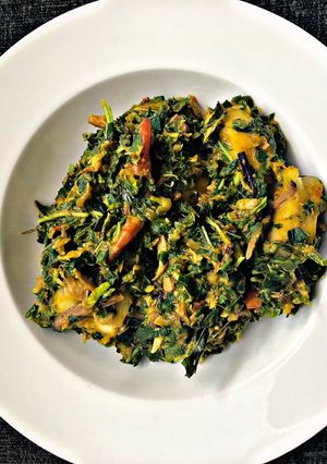 A picture of Vegetable yam Porridge (ji agworagwo).