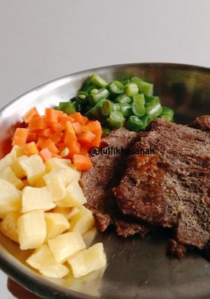 Foto resep Steak sapi simple
