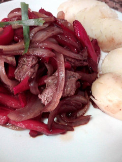 Una foto de Saltado de verduras con carne