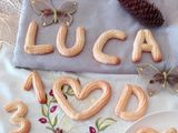 Galletas alfanuméricas de coco
