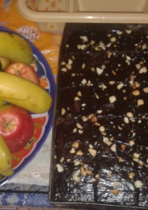 صورة لوصفة كيك بالكاكاو المر كتحلية رائحة للضيوف 😋😋😋