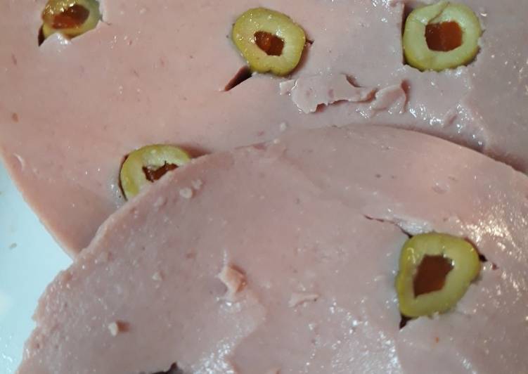 Recipe of Appetizing Olive Loaf Luncheon Meat
