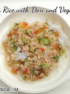 Foto resep MPASI 10M - Nasi Tim Dori Sayuran