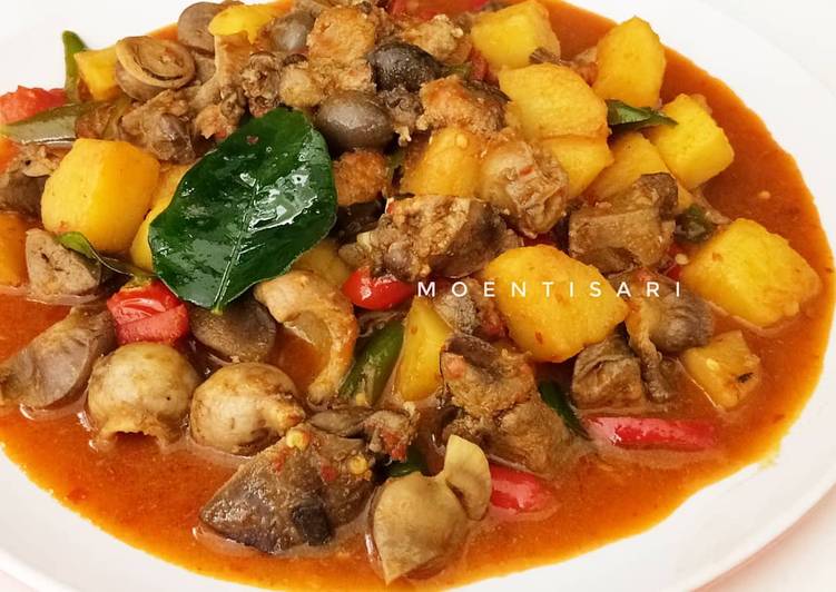 Resep Kentang ati ampela saus tiram Anti Gagal