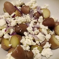 Potato and feta salad A picture of Potato and feta salad.