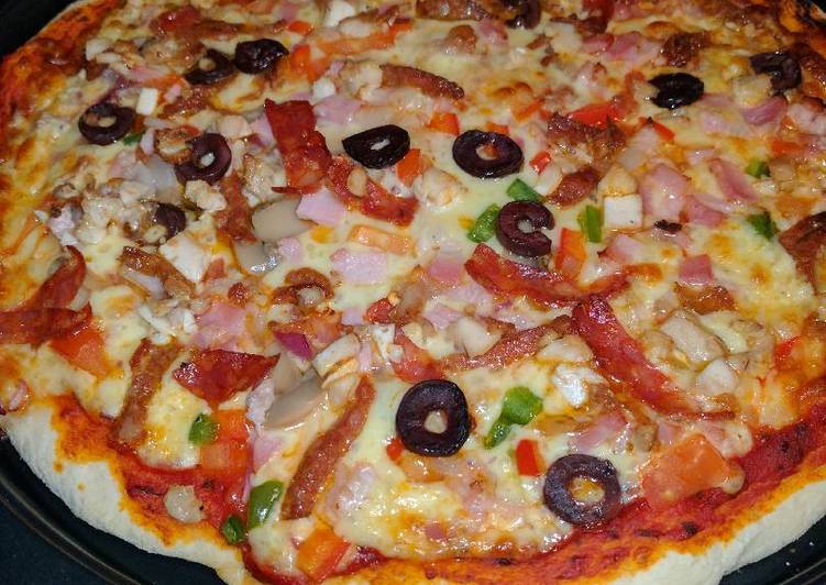 Steps to Prepare Homemade Easy Pizza Base