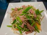 bean sprout bacon stir fry